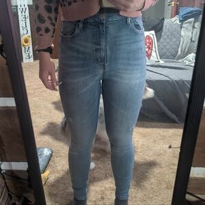 Refuge Denim Blue Women's High Rise Skinny Jeans
